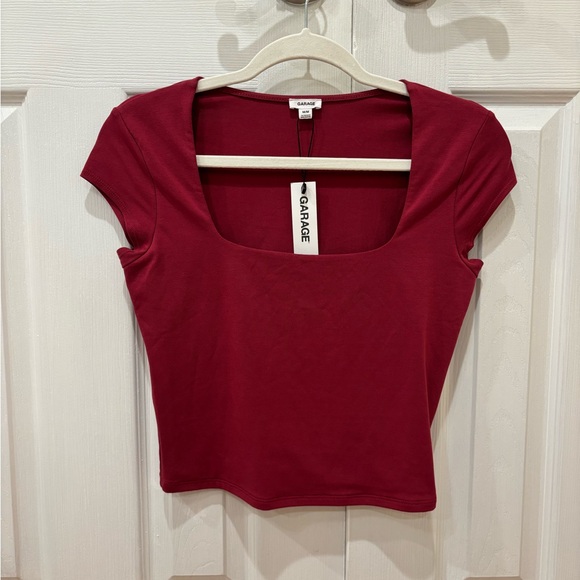 Garage Portia Square Neckline T Shirt - Picture 1 of 7